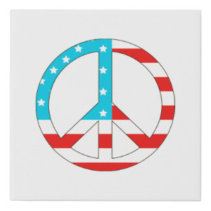 American Flag Peace Sign