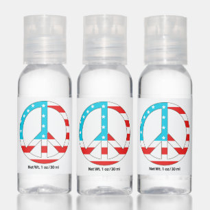 American Flag Peace Sign Hand Sanitizer