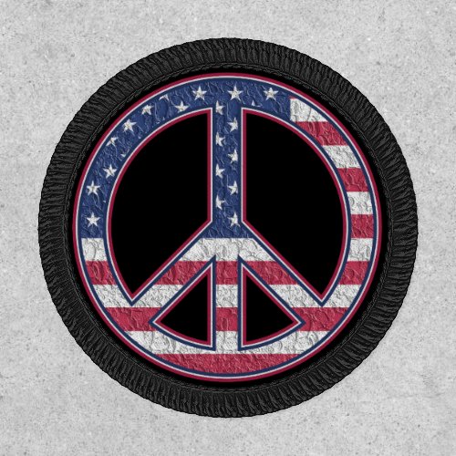 American Flag Peace sign  Patch