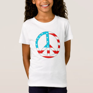 American Flag Peace Sign T-Shirt