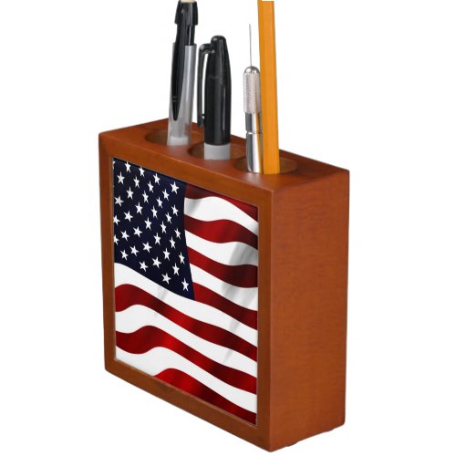 American Flag PencilPen Holder