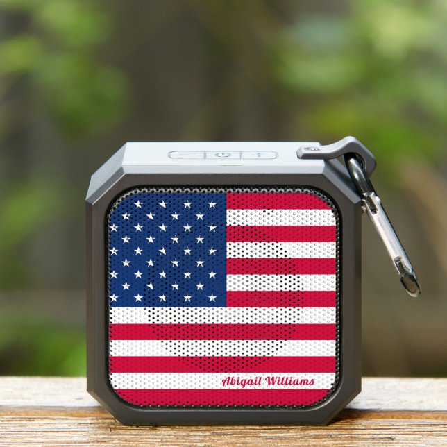 American Flag | Personalized   Bluetooth Speaker (Insitu(Outdoor))