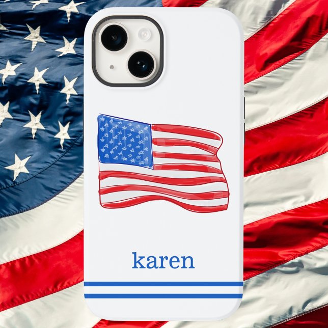 American Flag Personalized Case-Mate iPhone Case (Creator Uploaded)