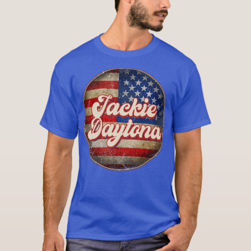 American Flag Personalized Daytona Proud Name Birt T_Shirt