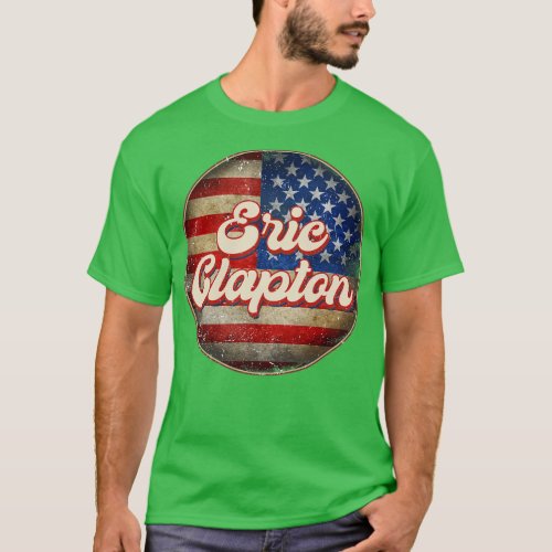 American Flag Personalized Eric Proud Name Birthda T_Shirt
