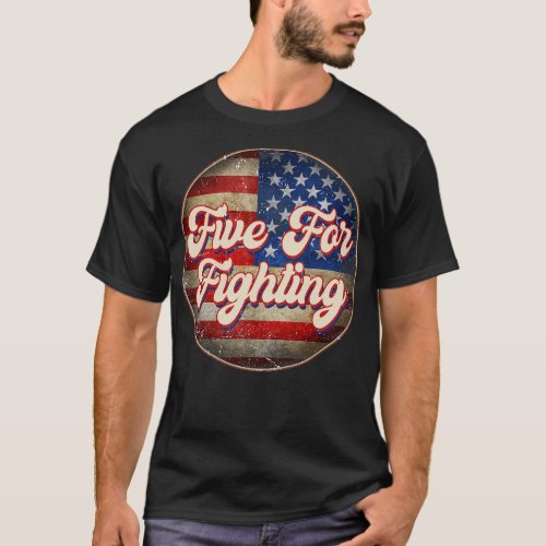 American Flag Personalized Five For Proud Name Bir T_Shirt