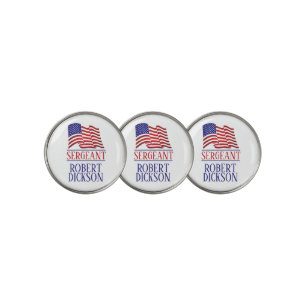 American Flag Personalized Golf Ball Marker