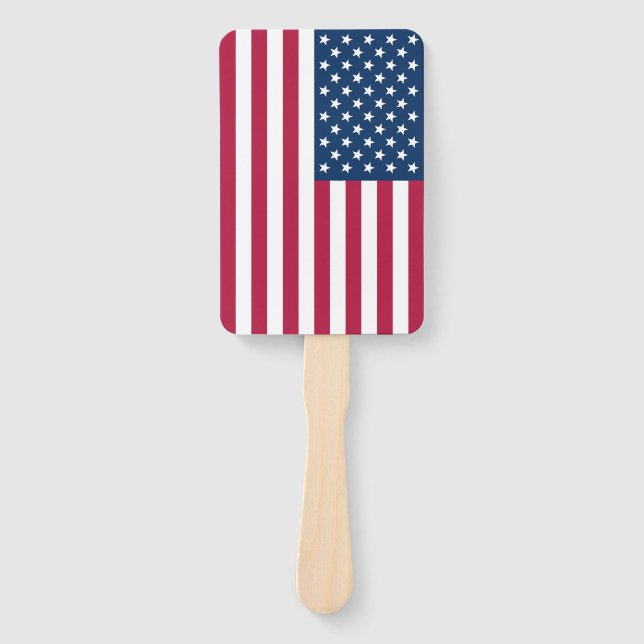 American Flag Personalized Hand Fan (Front)