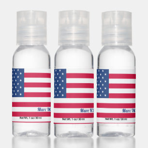American Flag - Personalized Hand Sanitizer