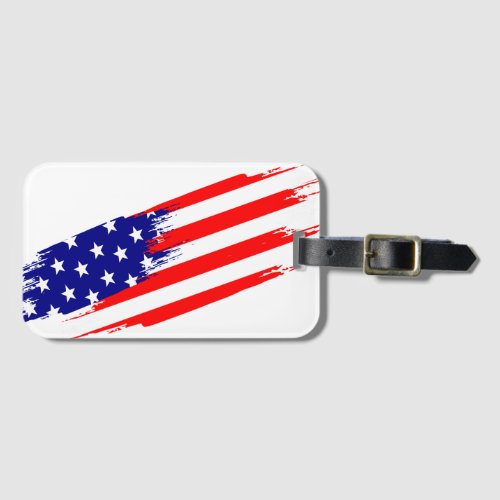 American Flag Personalized  Luggage Tag