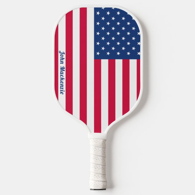 American Flag | Personalized  Pickleball Paddle (Front)