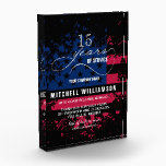 American Flag Personalized Retirement Keepsake Acrylic Award<br><div class="desc">Custom acrylic block keepsake includes retirement wishes and years of service in chic lettering on a gunge style American flag's stars and stripes. Perfect for business and corporate retirement gifts.</div>