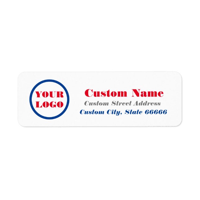 American Flag Personalized Return Address Label (Front)
