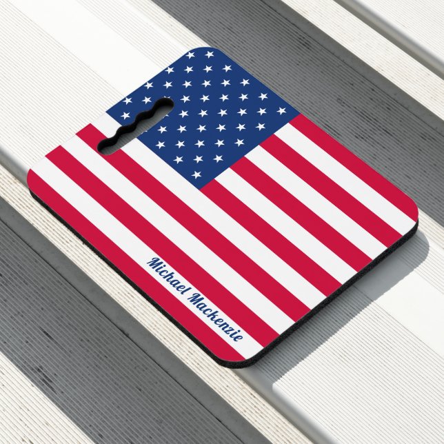 American Flag | Personalized Seat Cushion (In Situ)