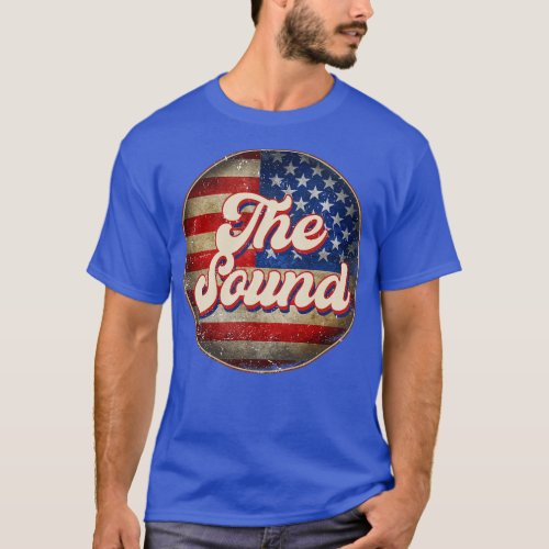 American Flag Personalized Sound Proud Name Birthd T_Shirt