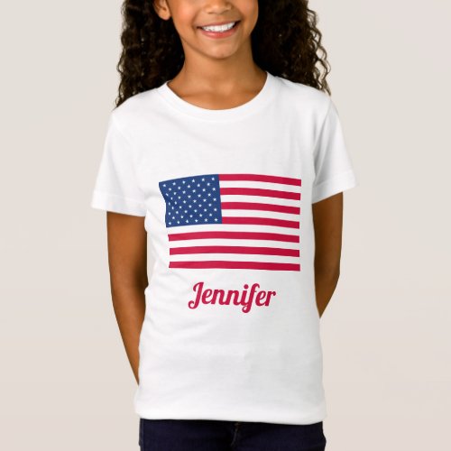 American Flag  Personalized T_Shirt