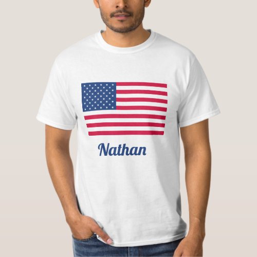 American Flag  Personalized T_Shirt
