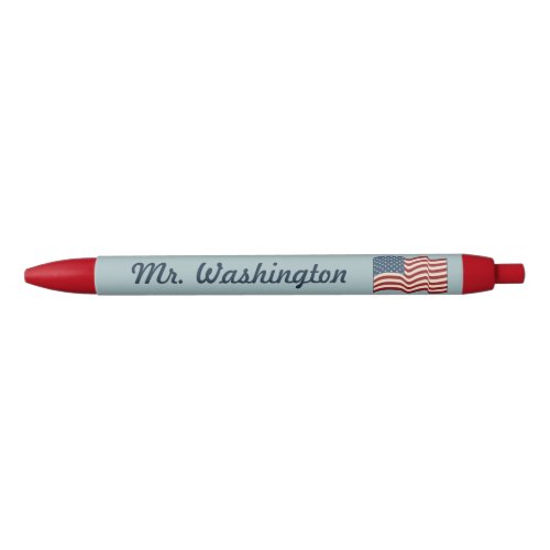 American Flag Personalized Teachers Pen Gift