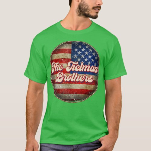 American Flag Personalized Tielman Proud Name Birt T_Shirt