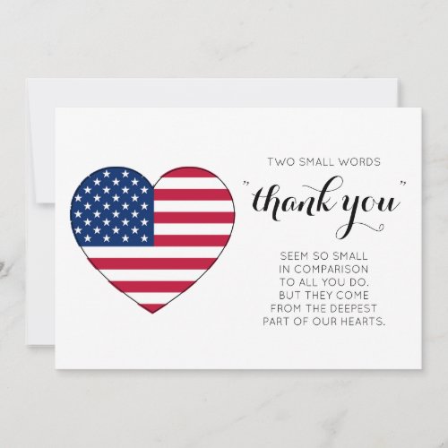 American Flag Personalized USA Heart Military