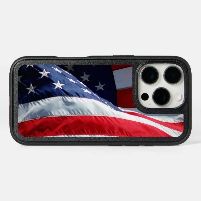 American Flag Phone Case (Back Horizontal)