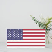 American Flag Photo Card (Standing Front)