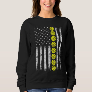 American Flag Pickleball Pickleball Sweatshirt