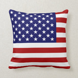 American Flag Pillow USA Patriotic