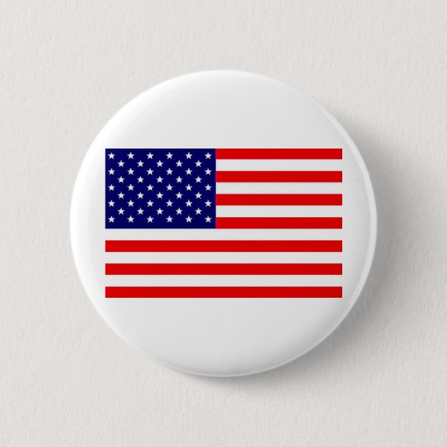 American Flag Pinback Button (Front)