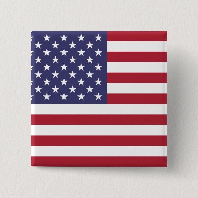 American Flag Pinback Button (Front)