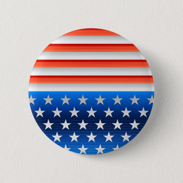American Flag Pinback Button (Front)