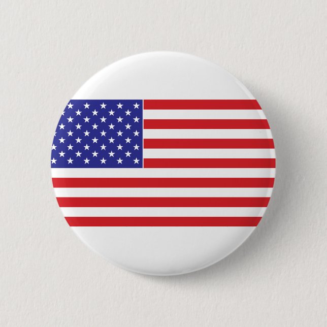 American Flag Pinback Button (Front)