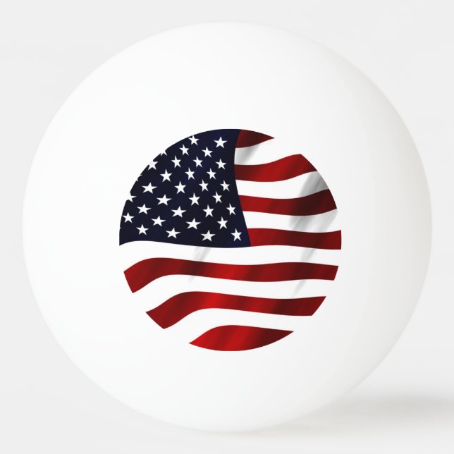 American Flag Ping-Pong Ball (Front)