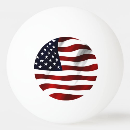 American Flag  Ping Pong Ball