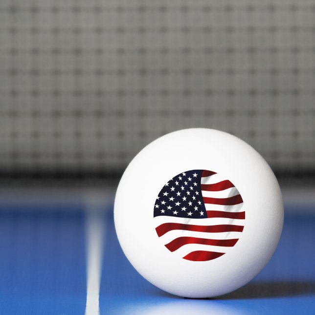 American Flag Ping-Pong Ball (Net)
