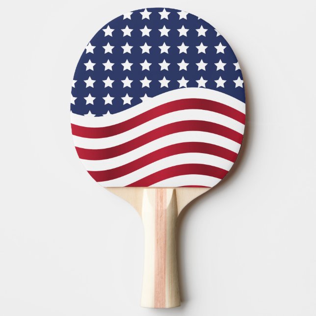 American Flag Ping Pong Paddle (Front)
