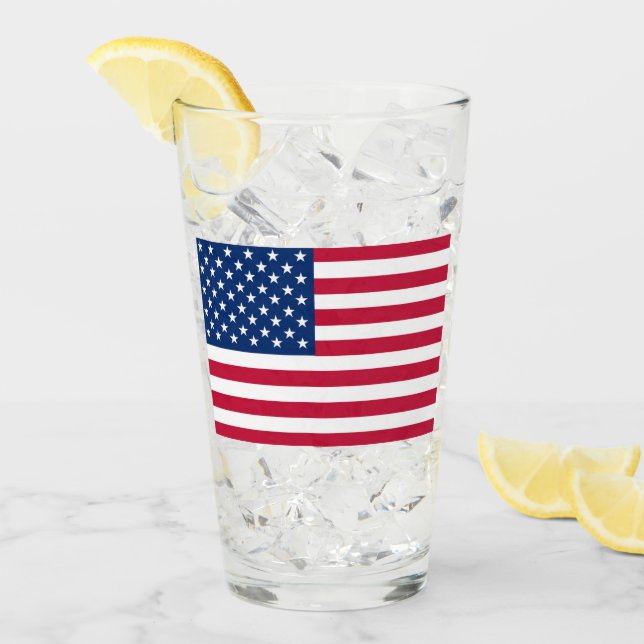 American Flag - Pint Glass (Front Ice)