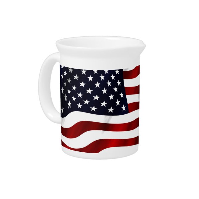 American Flag Pitcher (Left)