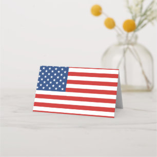 American Flag Place Card