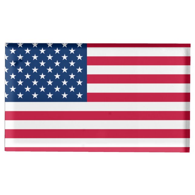 American Flag Place Card Holder USA (Front)