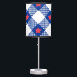 American flag plaid pattern table lamp<br><div class="desc">American flag plaid pattern. Fancy design for New Year Eve party. It is a must have design. Happy New Year Funny Gift for all family members waiting for new year countdown. Cool design New Year Eve celebration gift. Happy New Year Gift for all beloved ones including son, daughter, mom, dad,...</div>