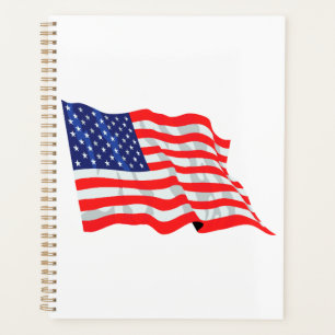 American flag  planner