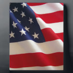 American Flag Plaque<br><div class="desc">beautiful American Flag</div>