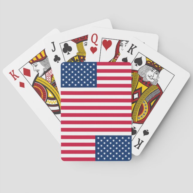 American Flag Playing Cards Patriotic (Back)
