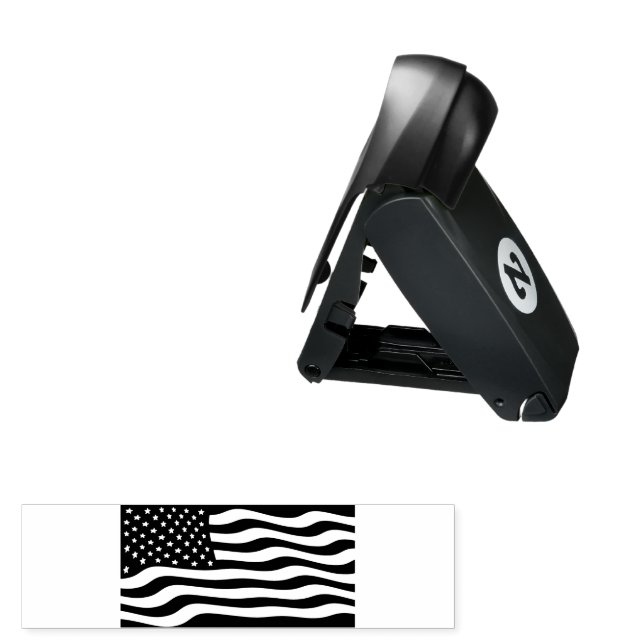 American Flag Pocket Stamp (Open with Design)