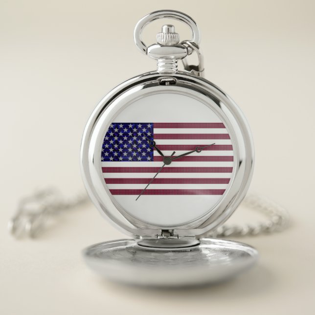 American Flag Pocket Watch (Inside)