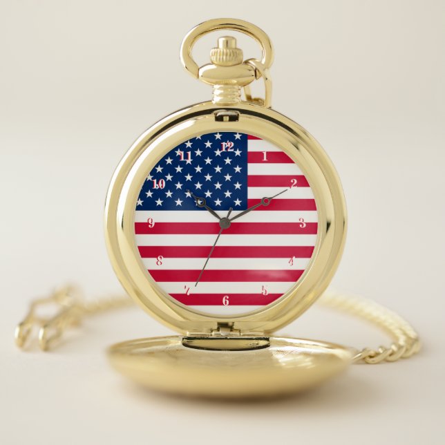 American Flag Pocket Watches (Inside)