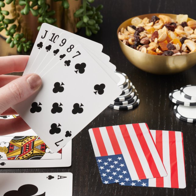 American Flag Poker Cards  (In Situ)