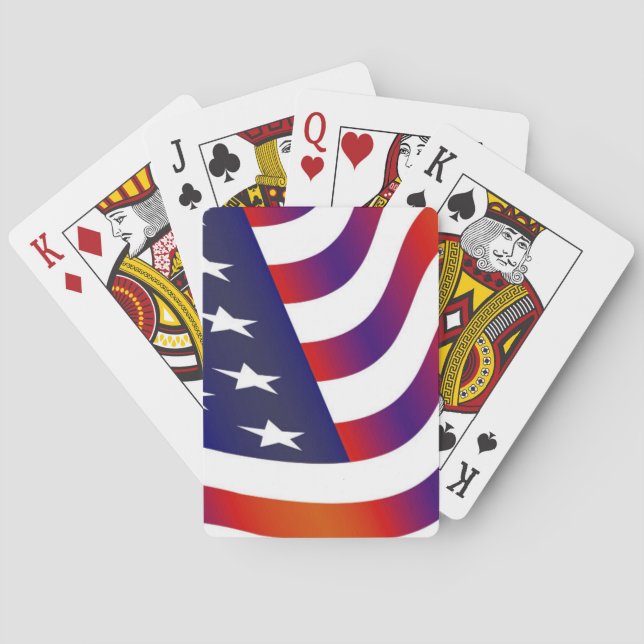 American Flag Poker Cards (Back)