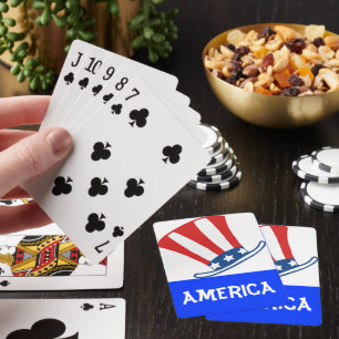 American Flag Poker Cards